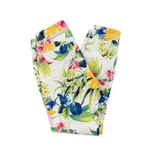 Tommy Bahama Tropical Floral Skinny Jeans 🌴 Colorful Palm Print Denim - Size 0